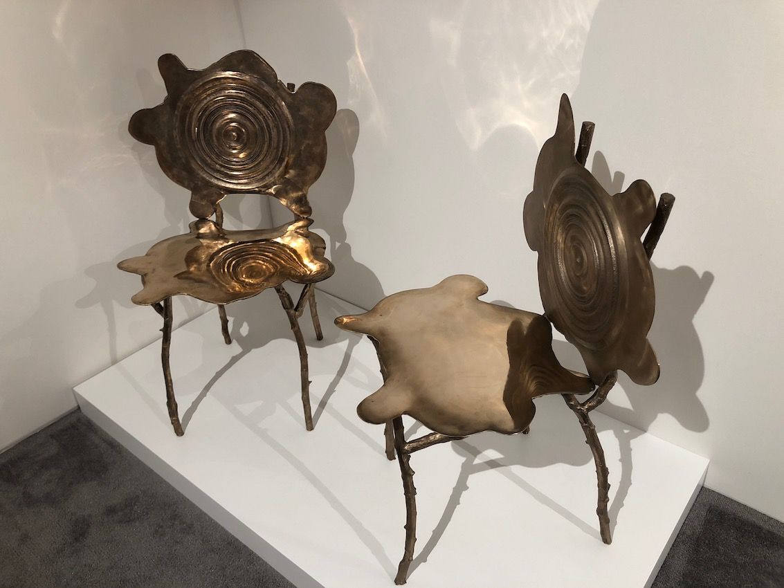 These Rorschach chairs are too special to hide under a dining table.