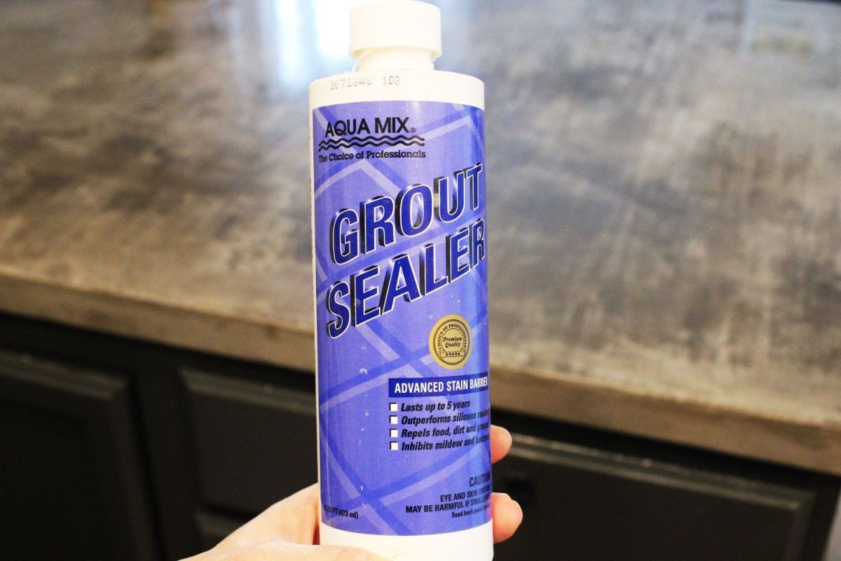 When your grout has dried completely