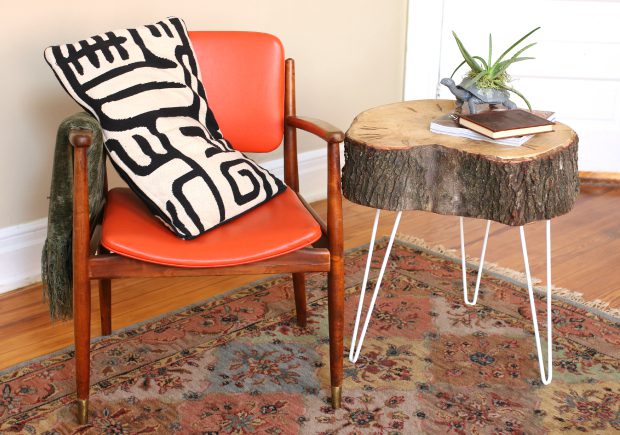 White Hairpin Legs for Stump Table