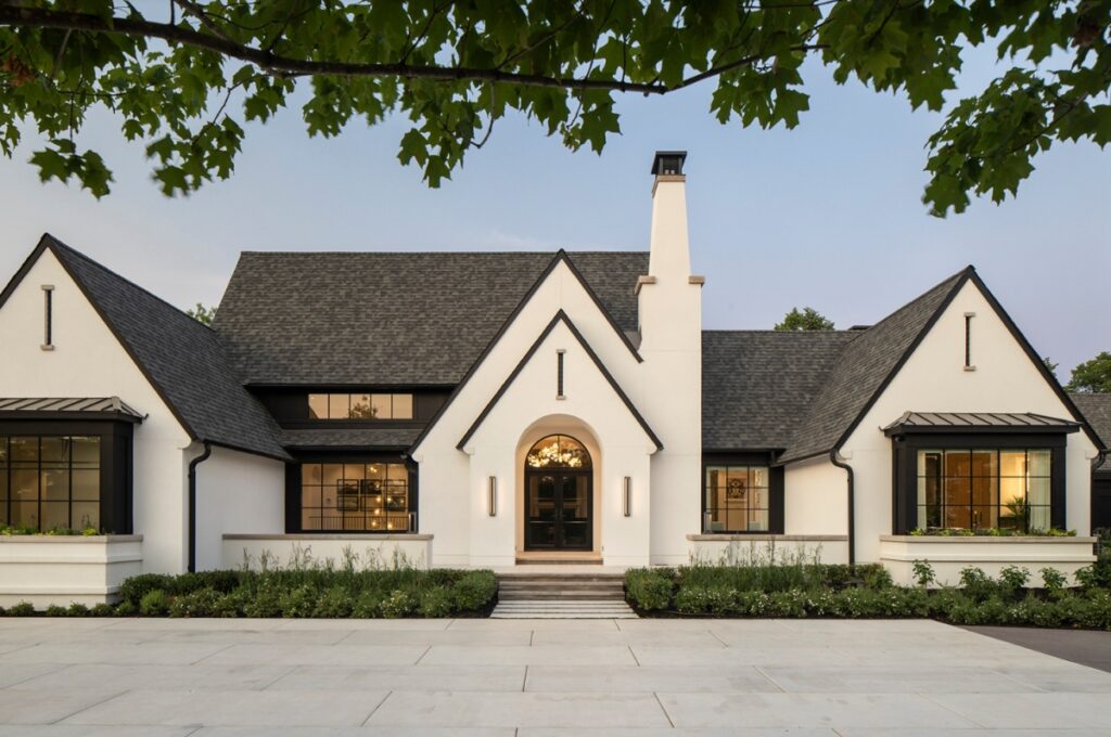 White with black trim house 1024x680