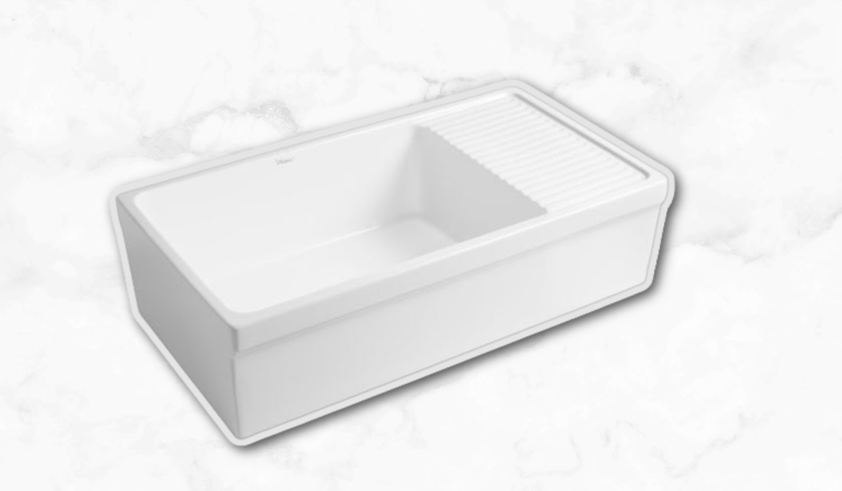 Whitehaus Vintage Farmhouse Drainboard Sink