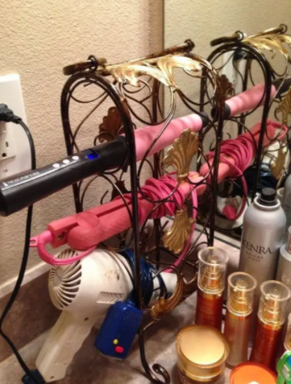 Wine Rack Bathroom Appliance Hack