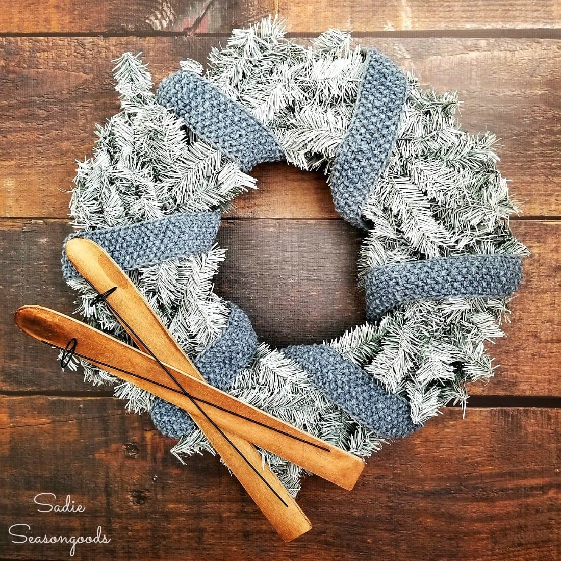 Winter wreath DIY