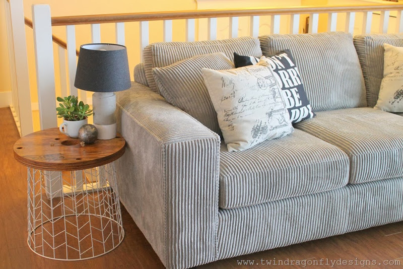 Wire Basket with Wood Top