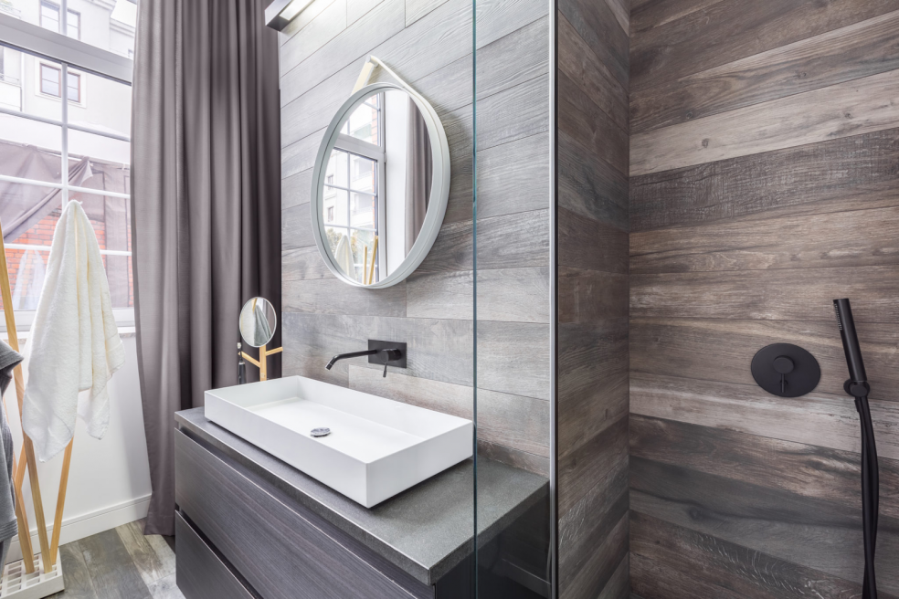 Wood Look Ceramic Shower Tiles