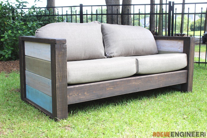 Wood Plank Loveseat