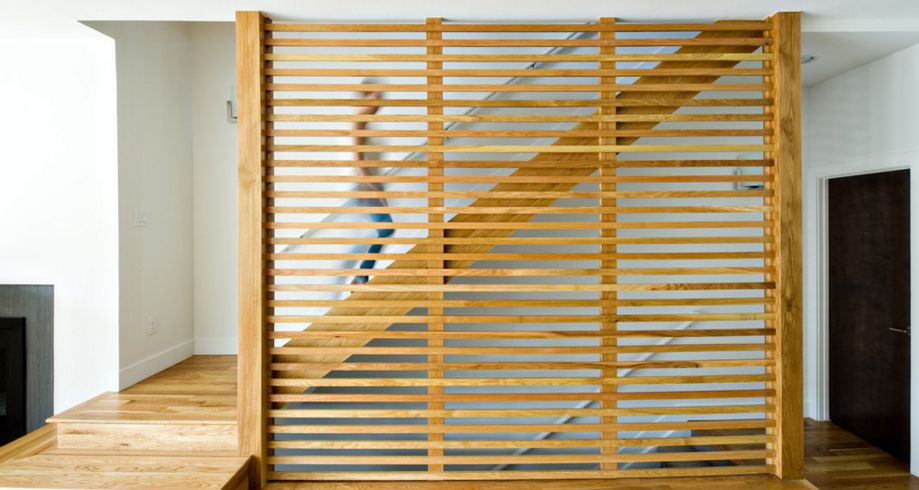 Wood Staircase wall Divider