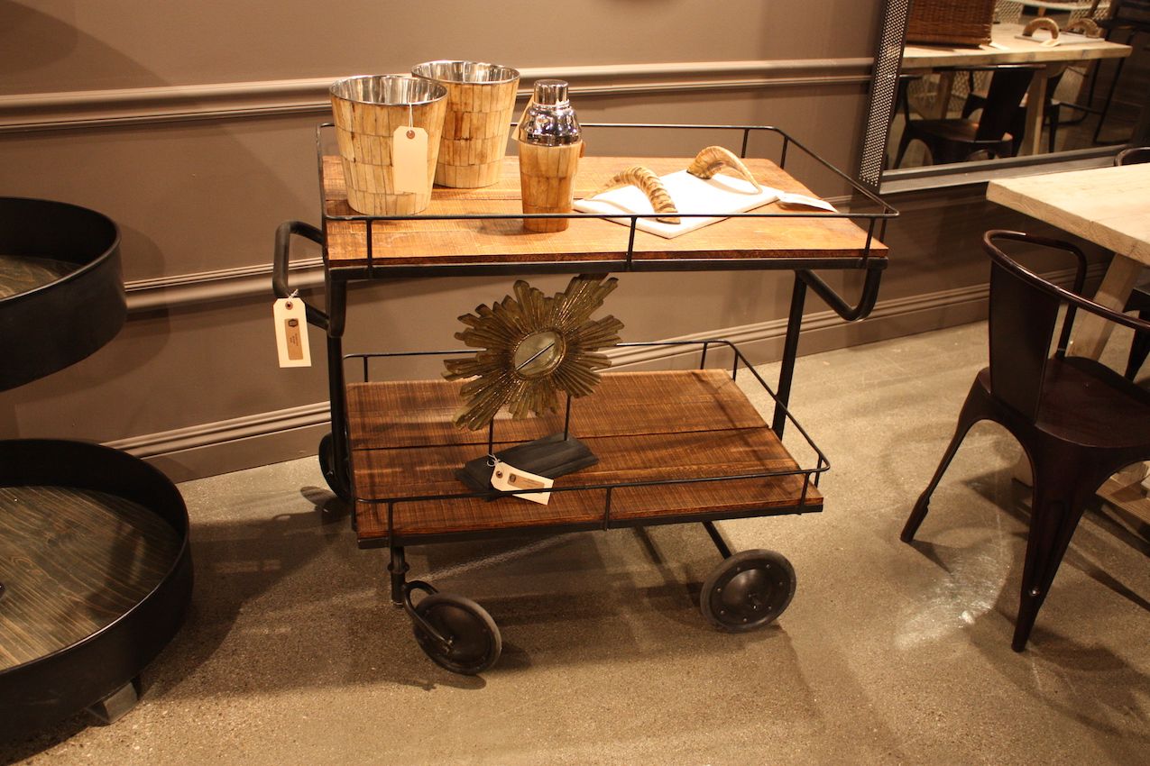 No matter what goes on this cart, it is decidedly industrial.