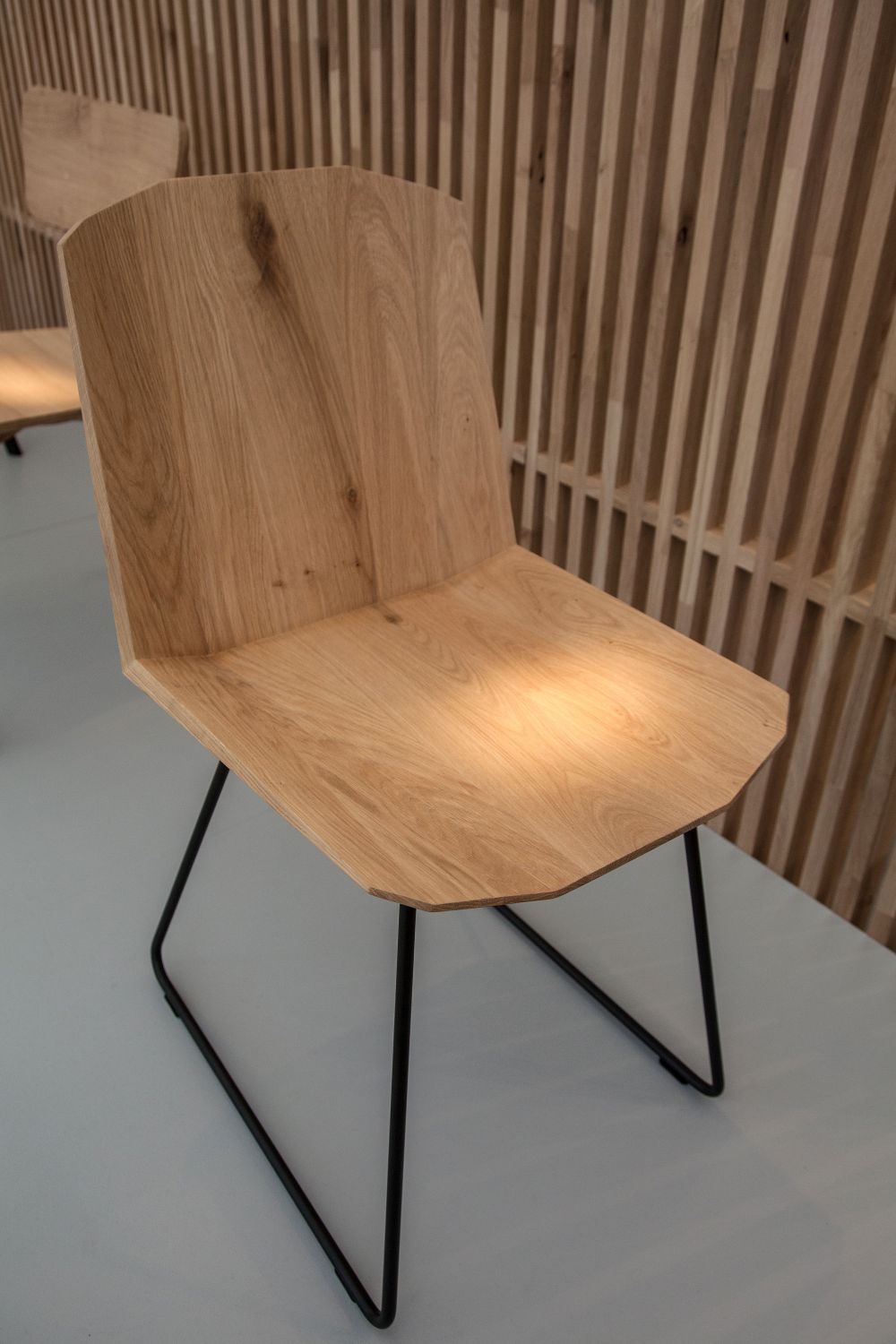 Wood and wire frame chair