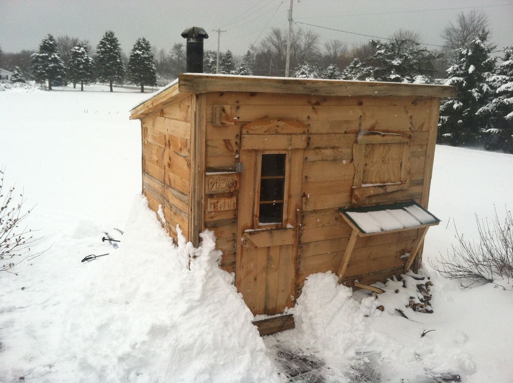 Wood burning sauna DIY