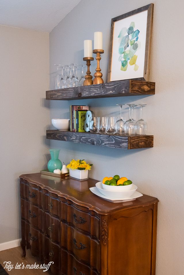 Floating shelves