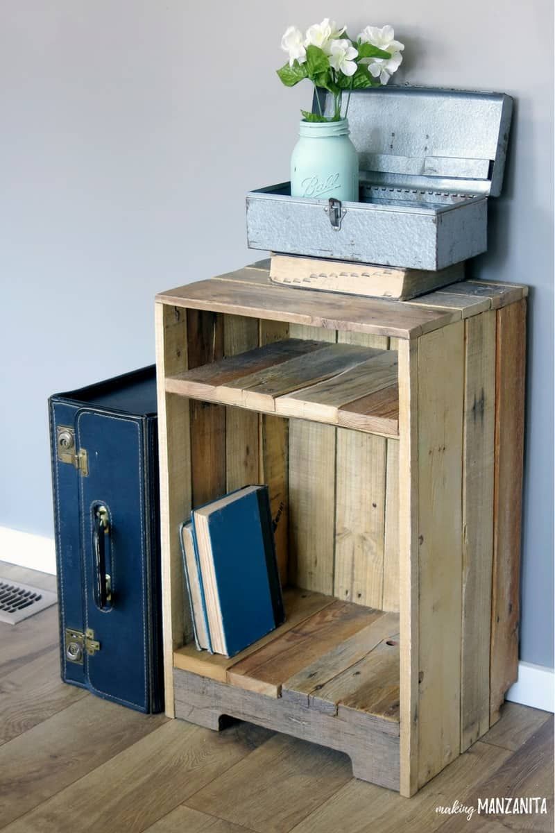 pallet furniture sidetable