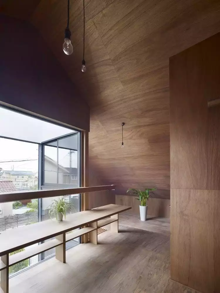 Wood paneling Ogaki House Interior