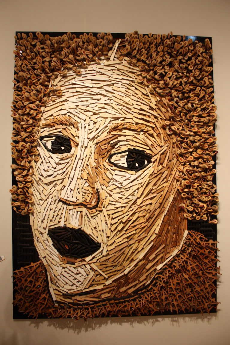 Uribe transformed the inner workings of pianos into this phenomenal portrait.
