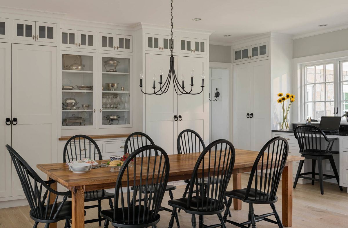 Wood simple farmhouse dining table