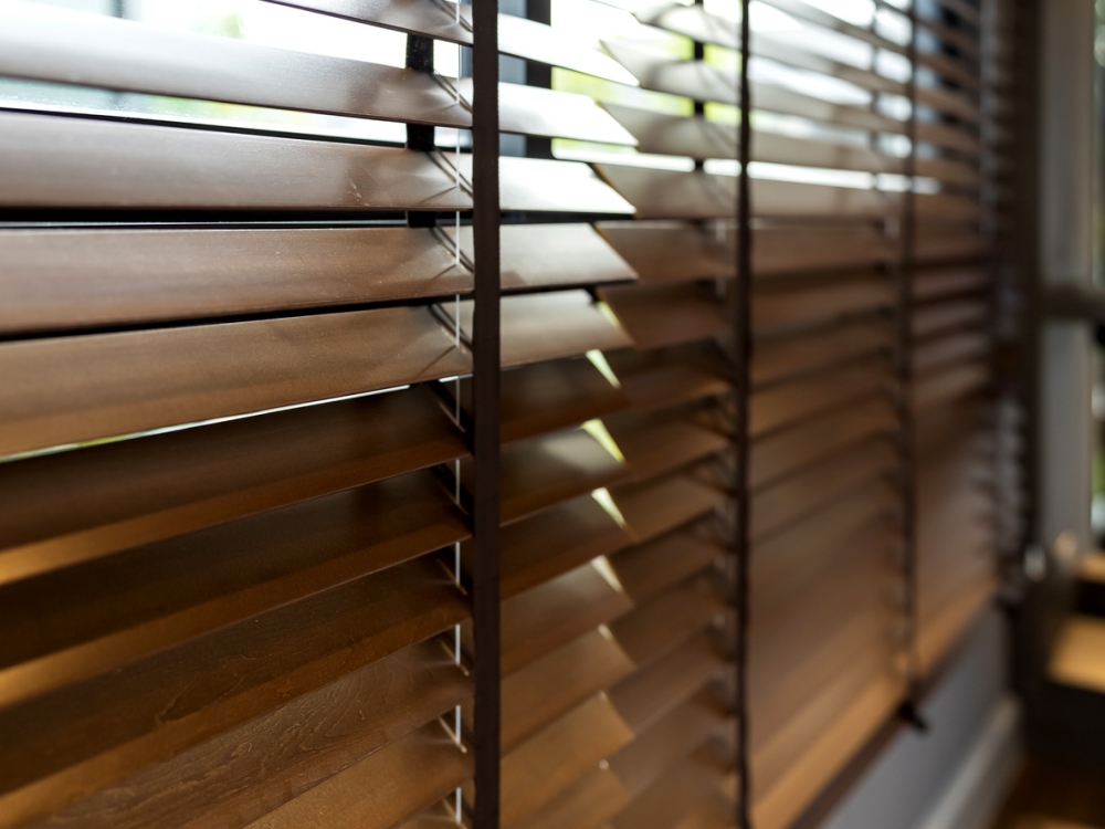 wooden blinds