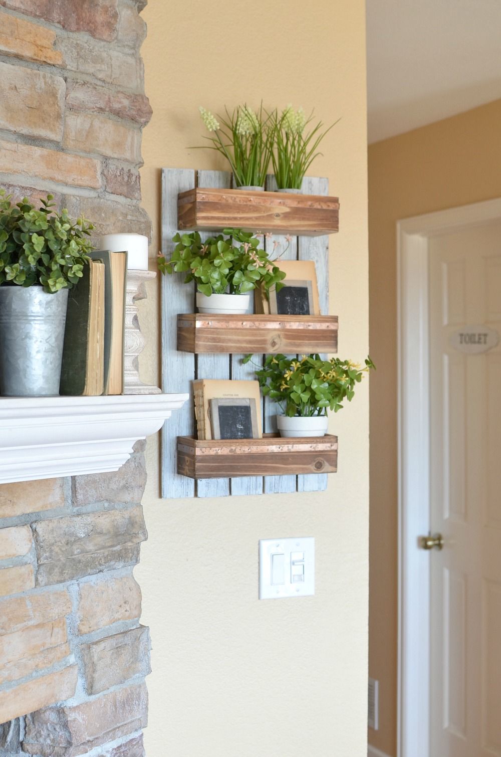 Wooden Modern Farmhouse Shelf