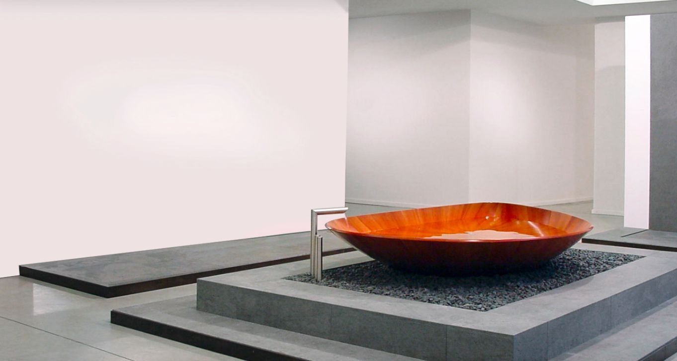 A stand-alone tub, it is a breathtaking centerpiece for any large bathroom.