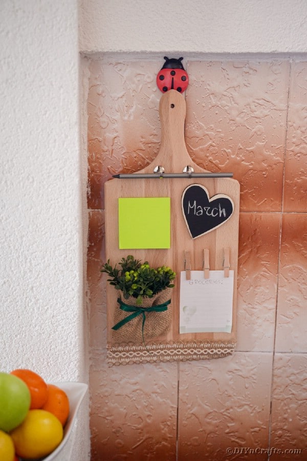 Wooden cutting board station