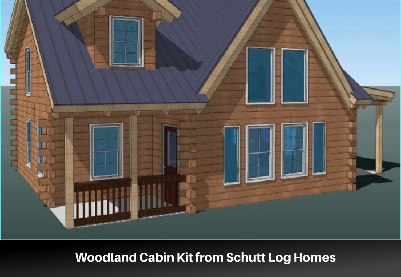 Woodland Cabin Kit from Schutt Log Homes