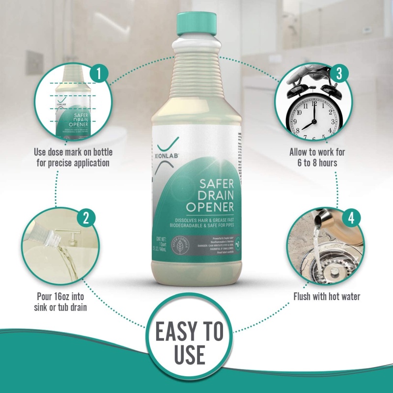 XIONLAB Safer Drain Clog Remover