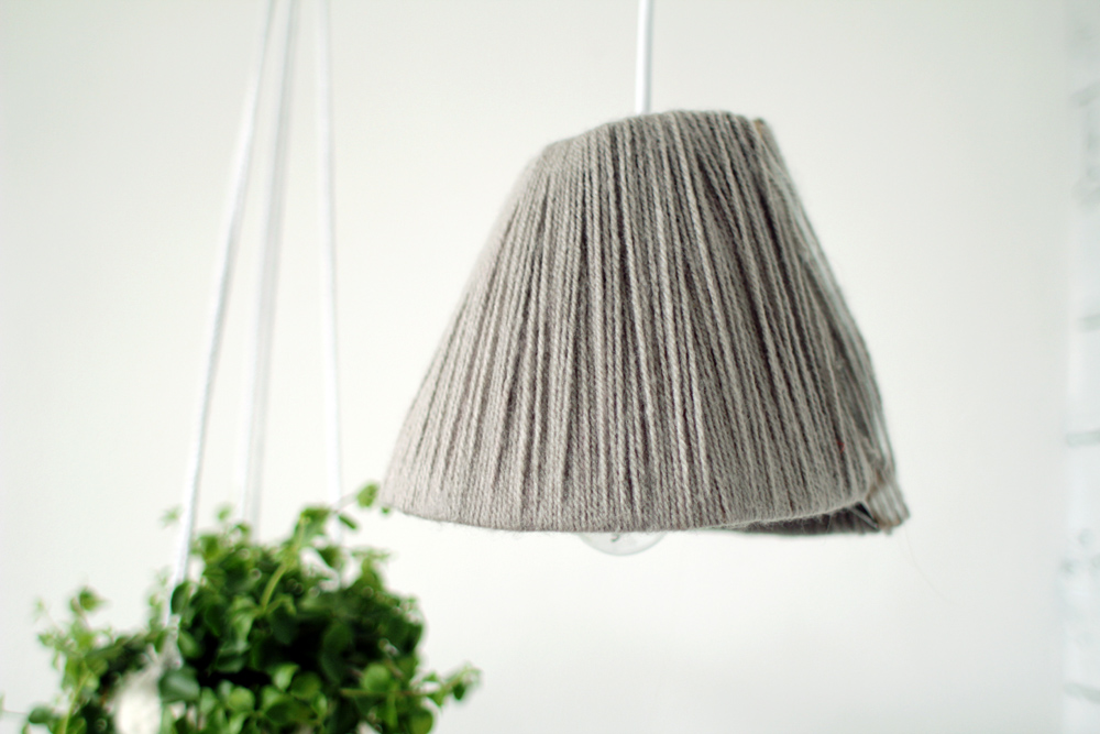 Yarn Wrapped Lighting Feature