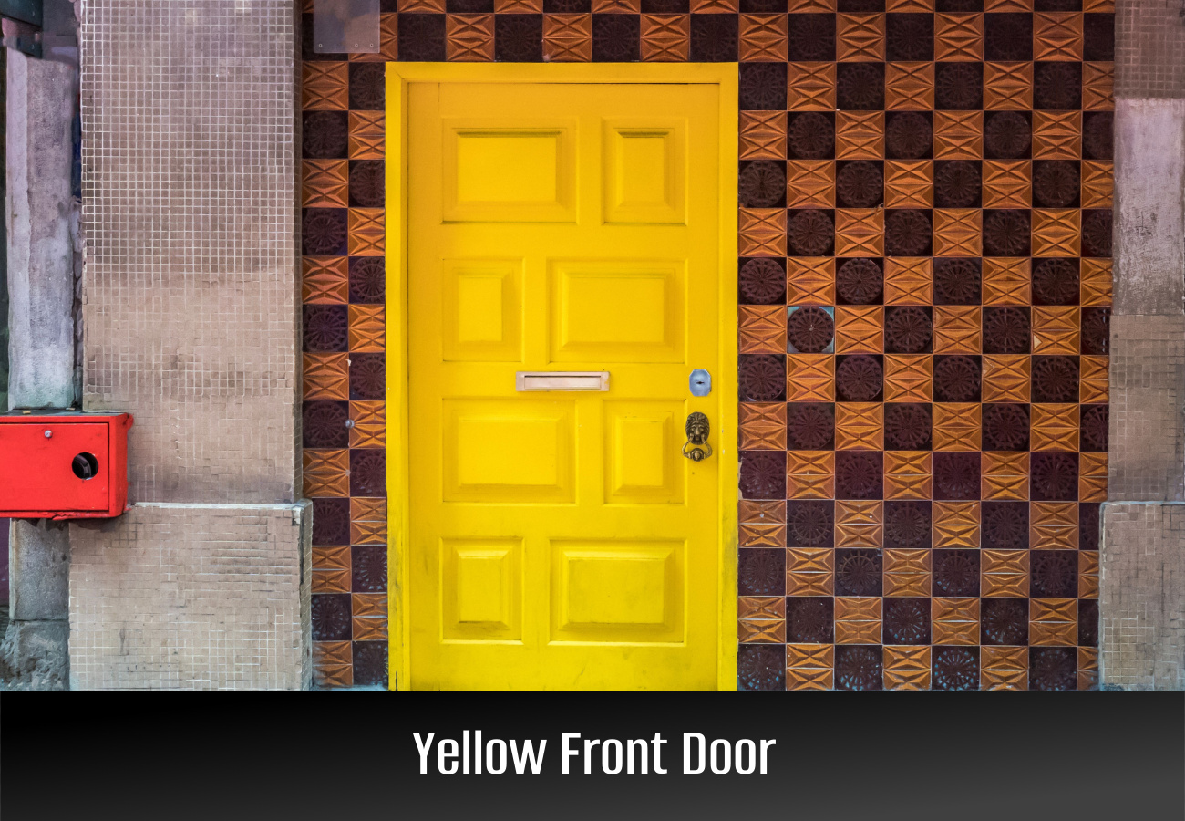 Yellow Front door colors meaning