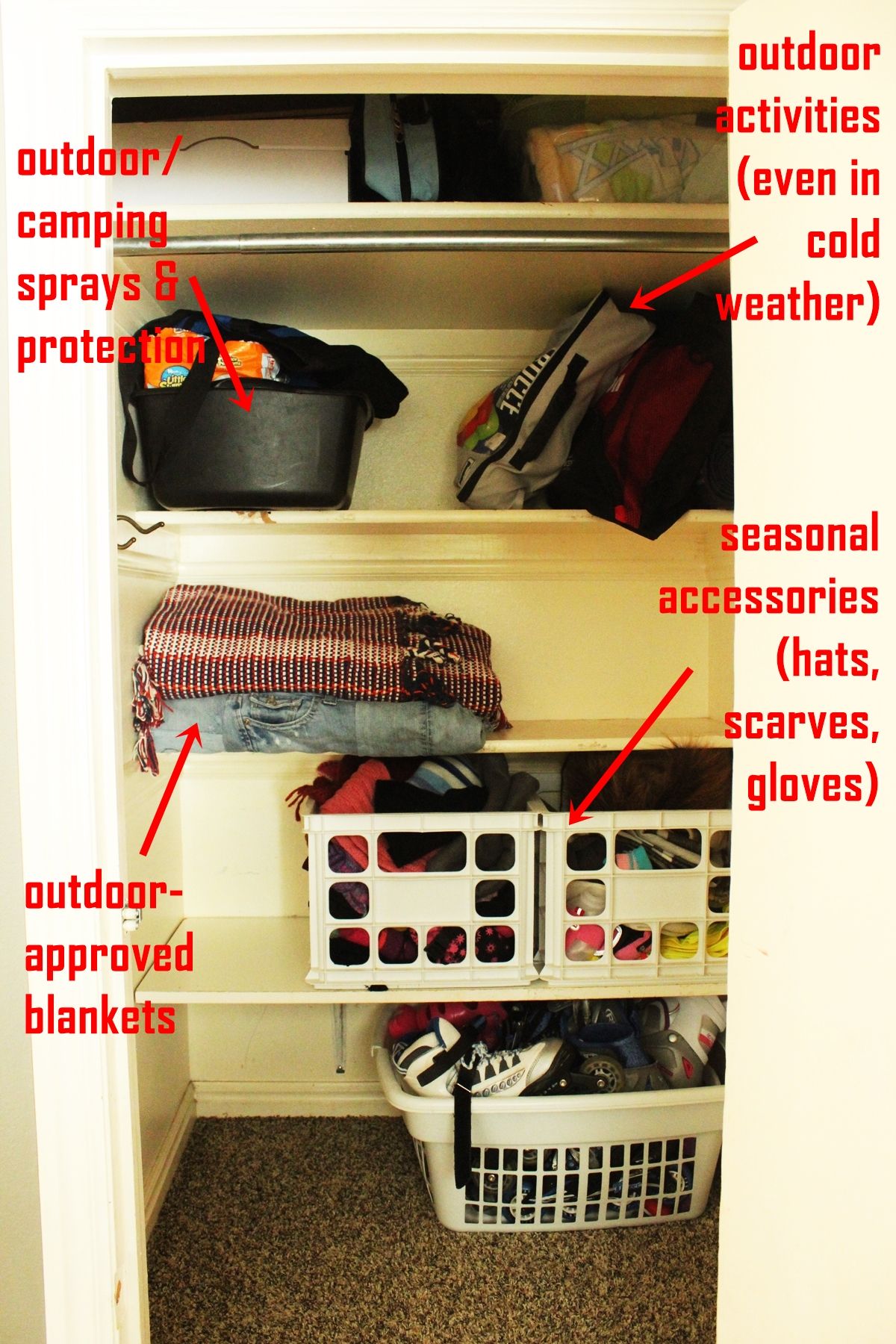 Your decluttering efforts pay off as you stock