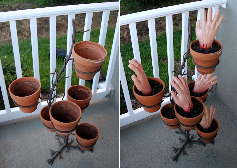 Zombie planter hands