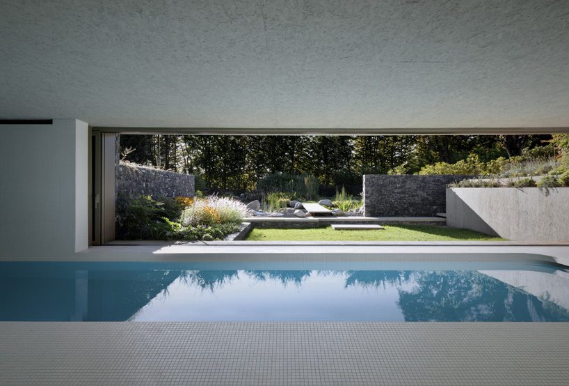 Act romegialli’s underground pavilion with swimming pool design