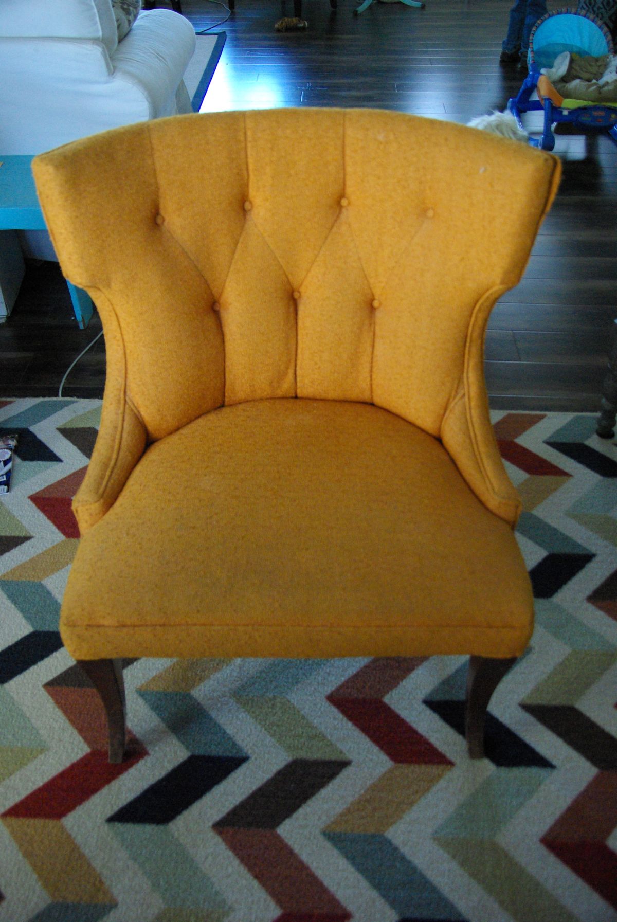 After how to reuphoulster a chair no sew