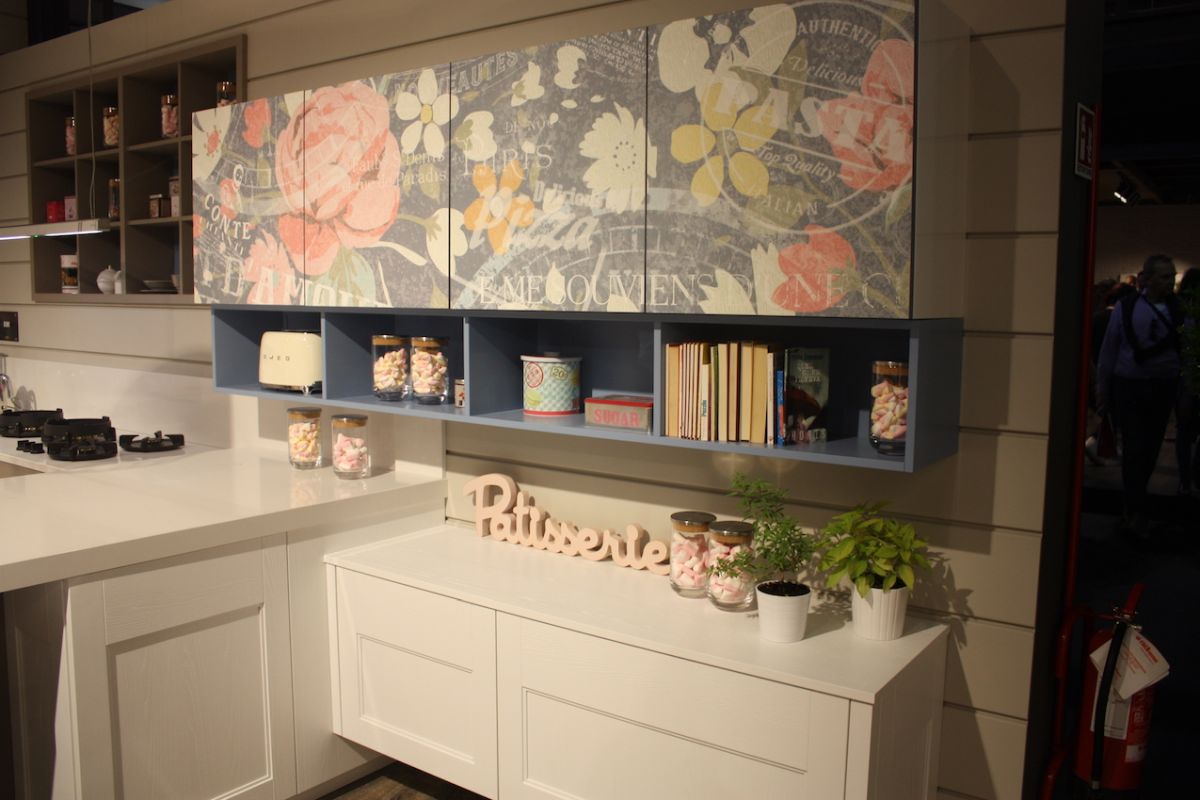 Arrex cucine corner cabinet colorful