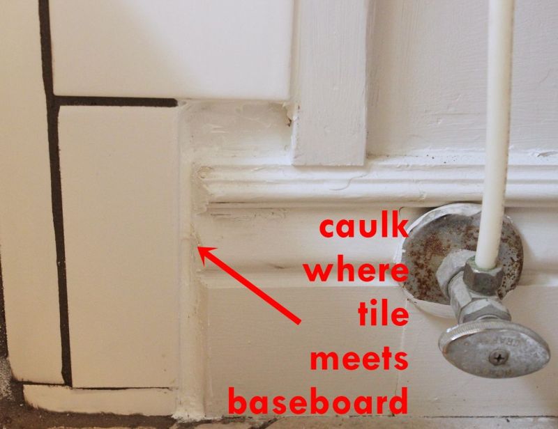 adding caulk to any gaps is a great idea