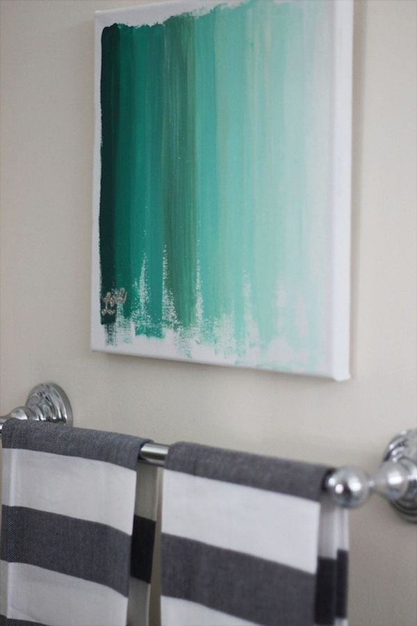 Bathroom ombre wall art1