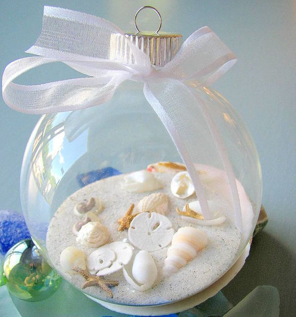 Beach inspired christmas ball