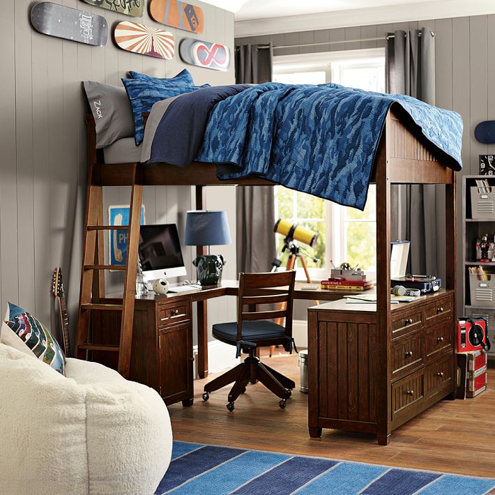 Beadboard loft bed guy