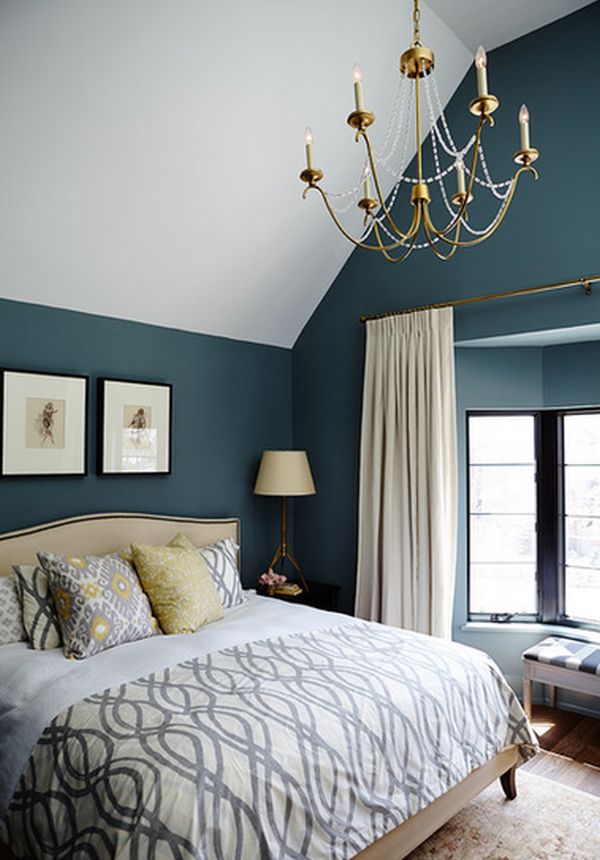 Bedroom chandelier brass