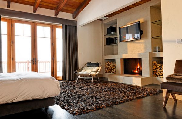 Bedroom fireplace