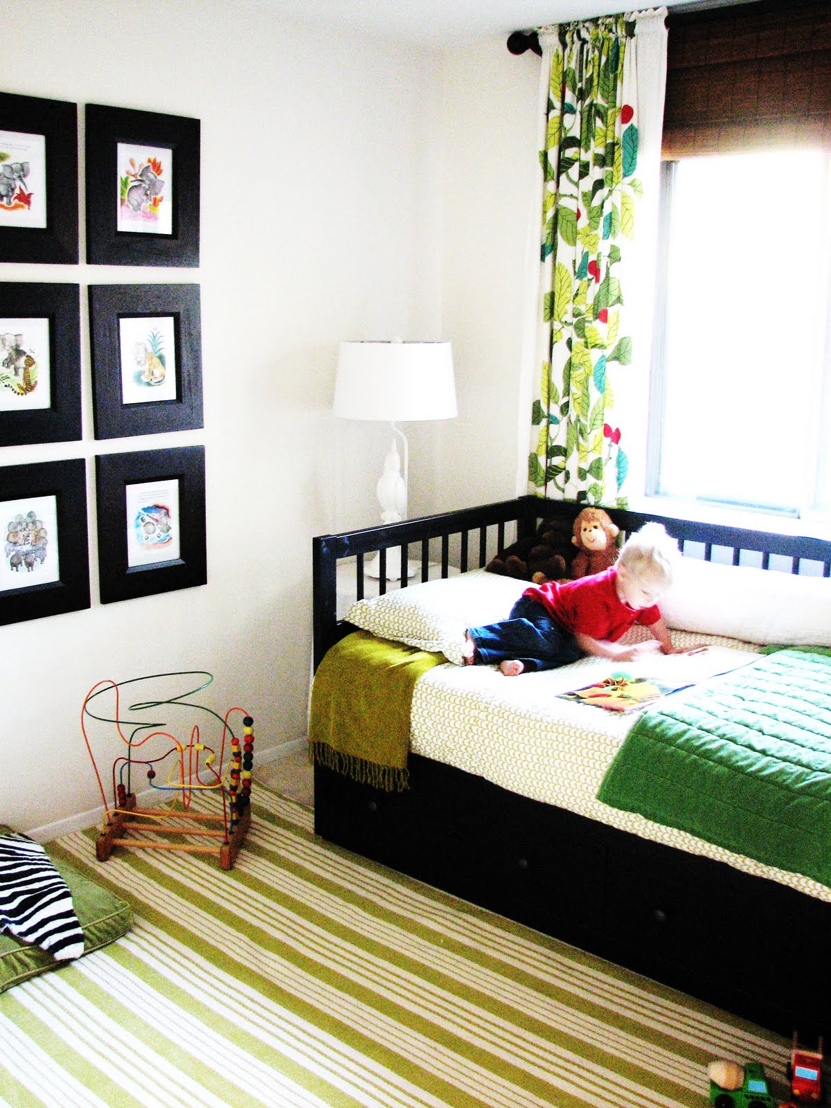 Black furniture kids room