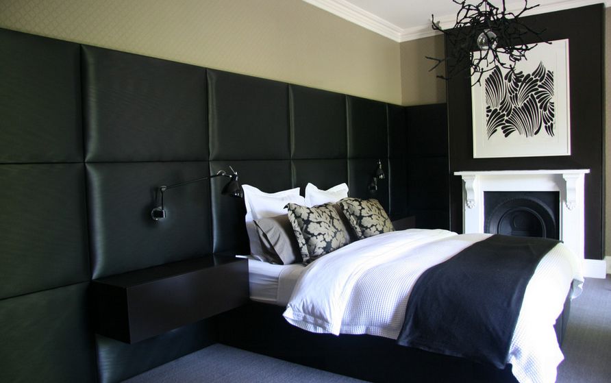 Create a Warm and Comfortable Look with Earthy Tones in your black and white bedroom