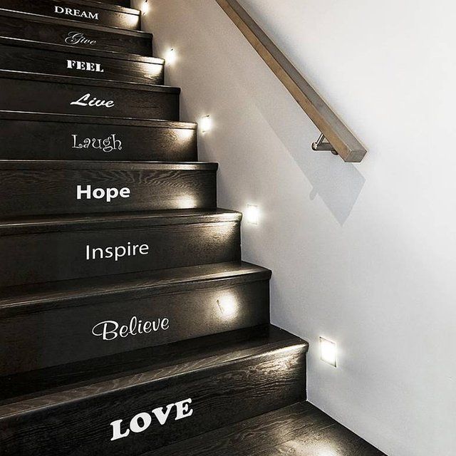 Black staircase words