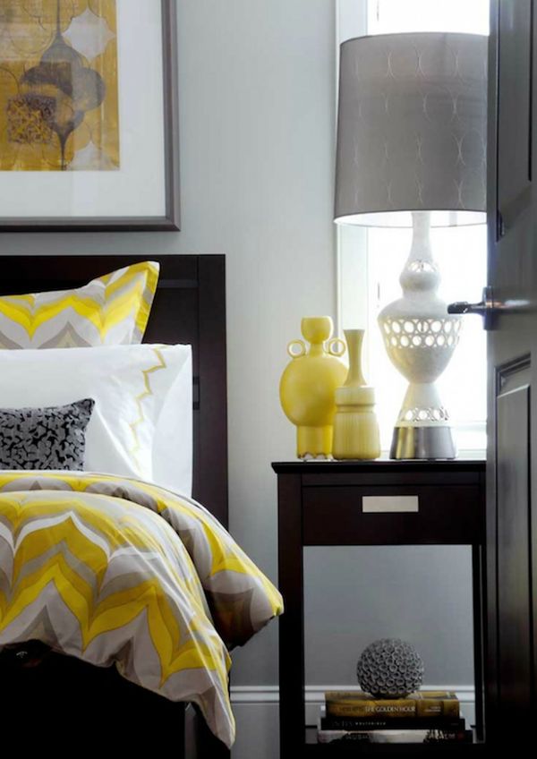 Black yellow bedroom color combinations