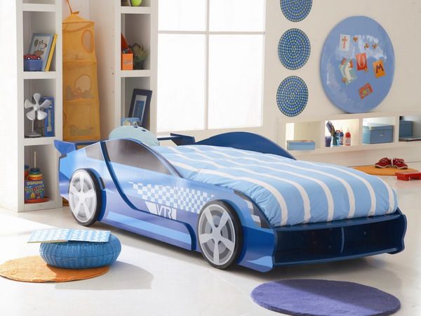 Race car beds don’t usually take more space than a normal bed