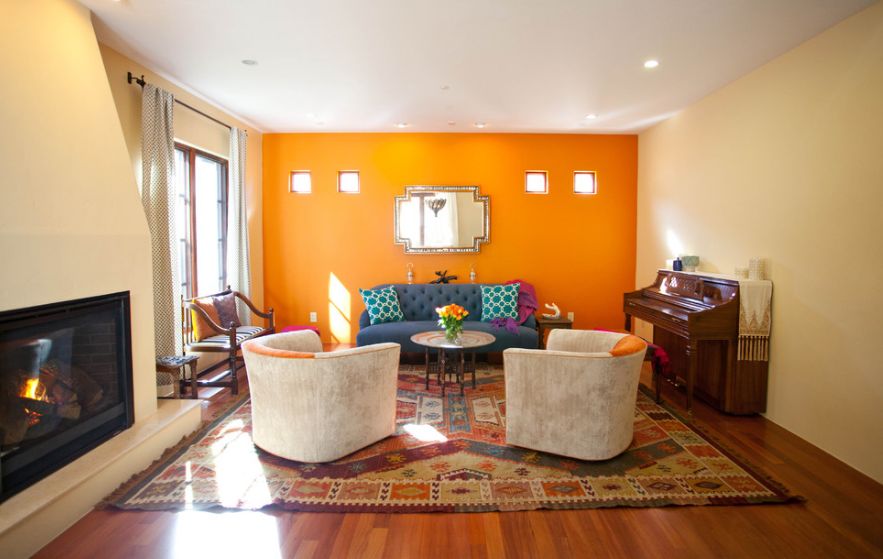 bold-orange-wall-moroccan-style