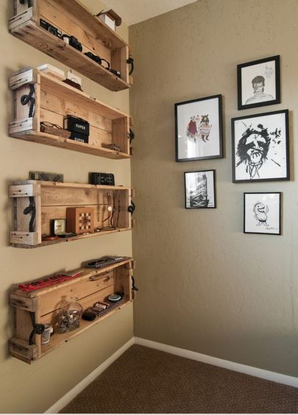 Box crate shelves