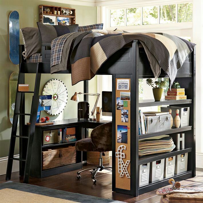 Boys room loft bed design