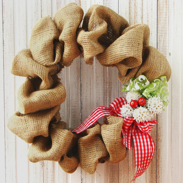 Burlap wreath