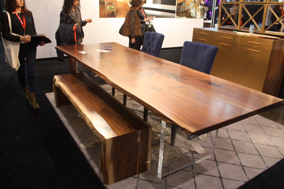 Camilla live edge table bench