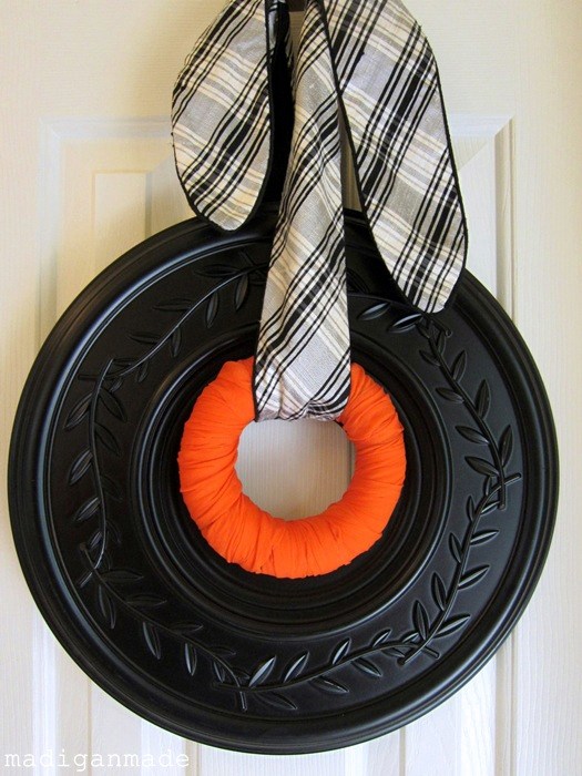 Ceiling Medallion Halloween Wreath