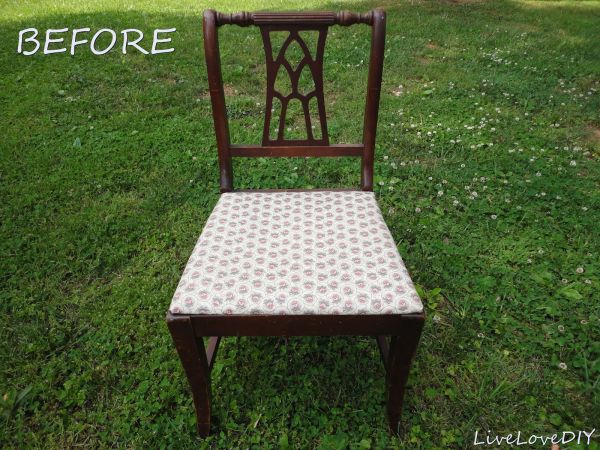 Chair makeover before